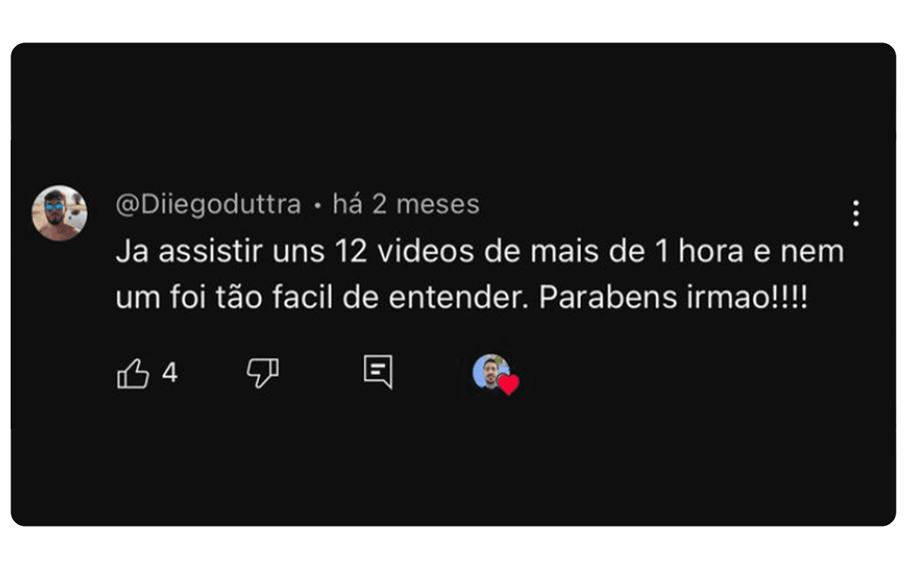 Comentário do Youtube